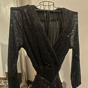 Forever 21 Black Sequin Dress